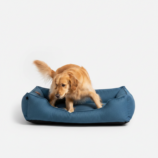 Cotton Sleeper Dog Bed Denim