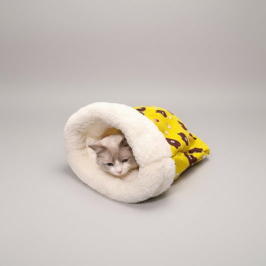 Cozy Cat Sleeping Bag With Pocket