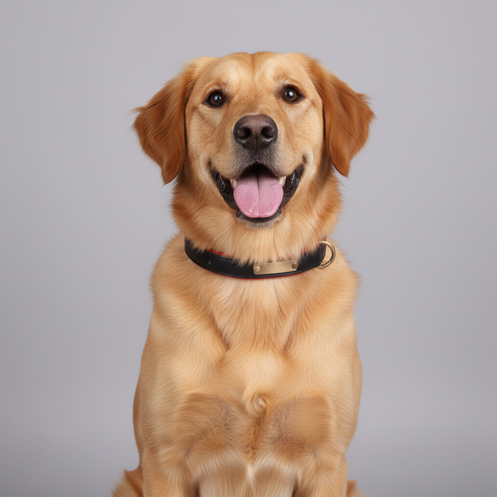 Breathable Cotton Dog Collar With Contrast-Color