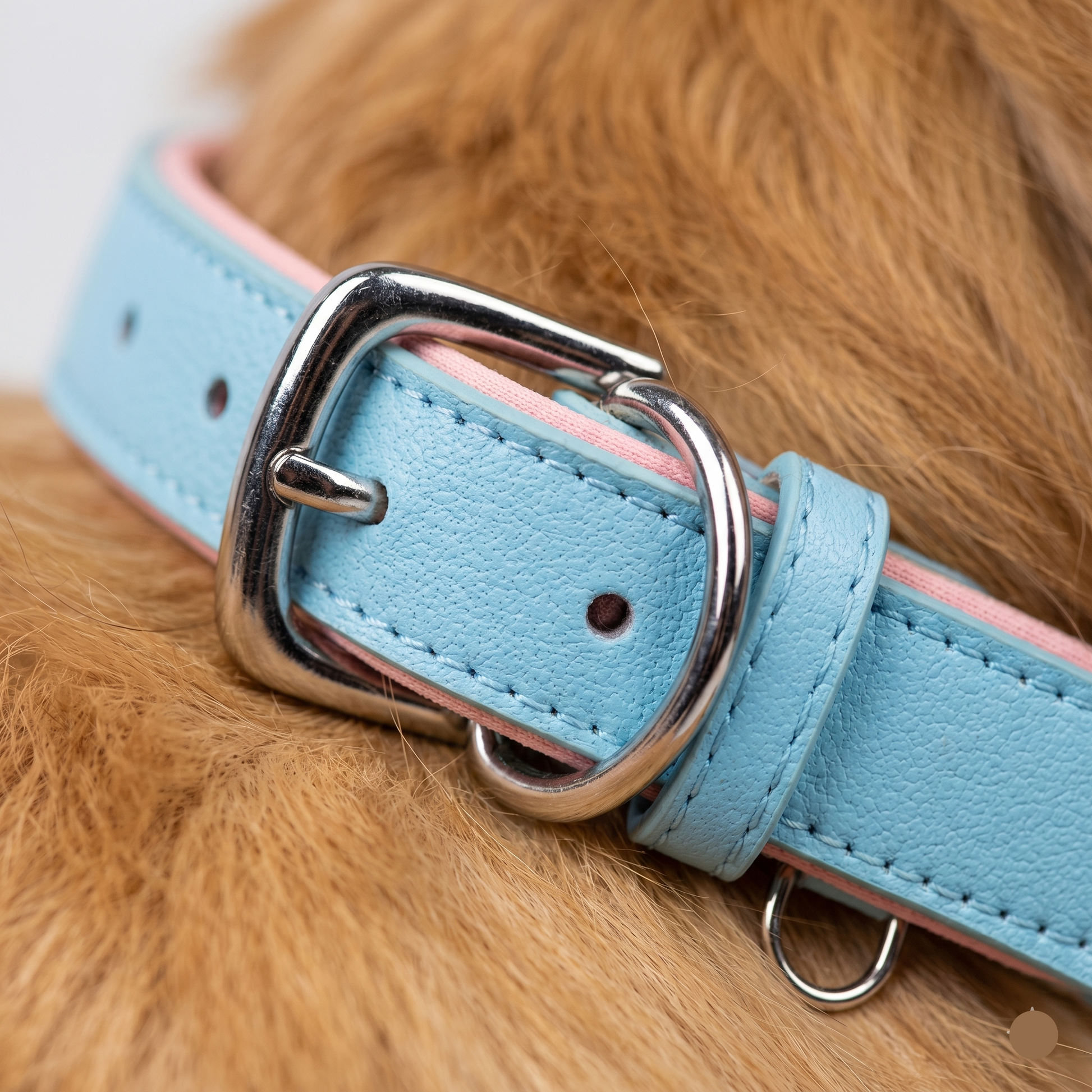 Breathable Cotton Dog Collar With Contrast-Color