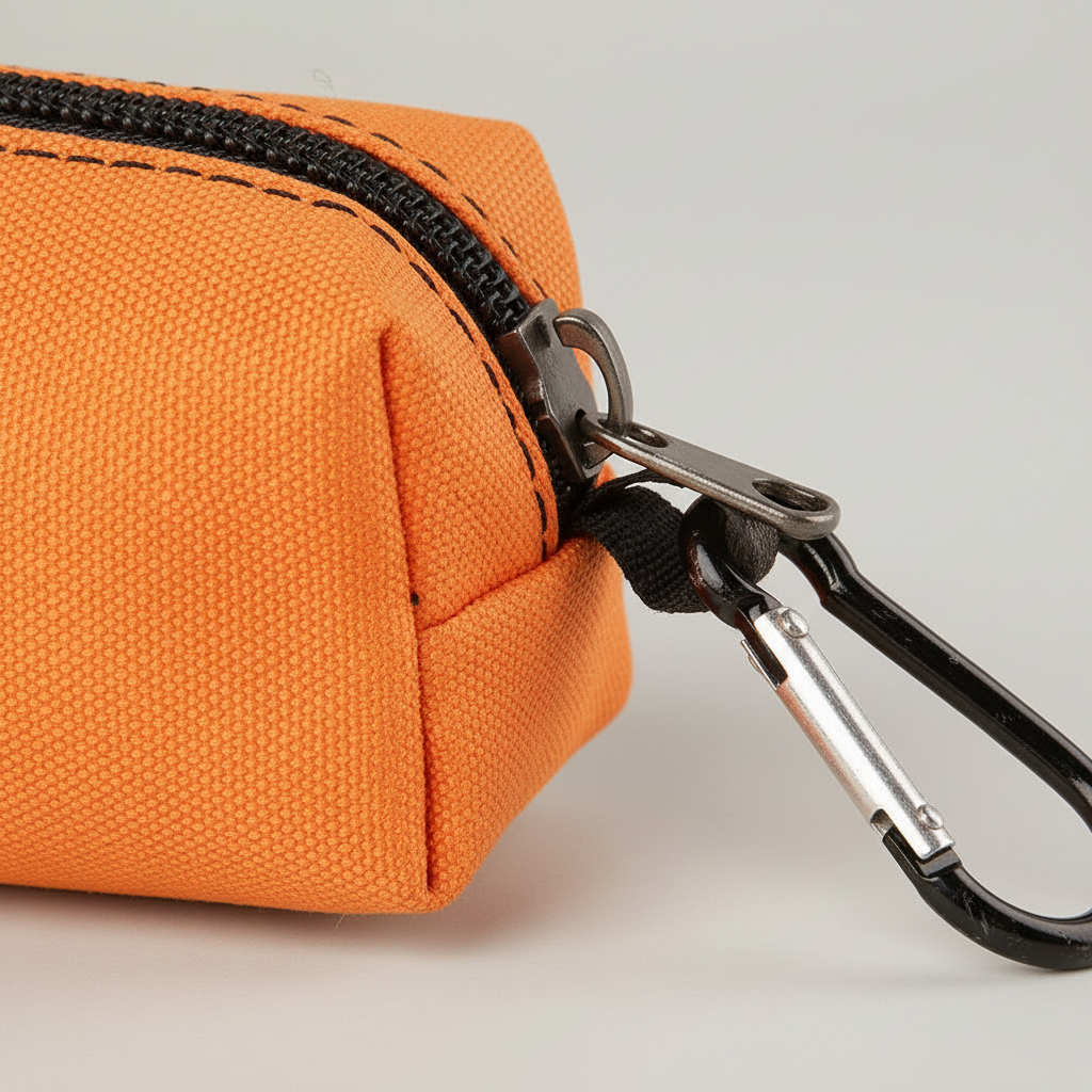 Canvas Utility Pouch With Carabiner
