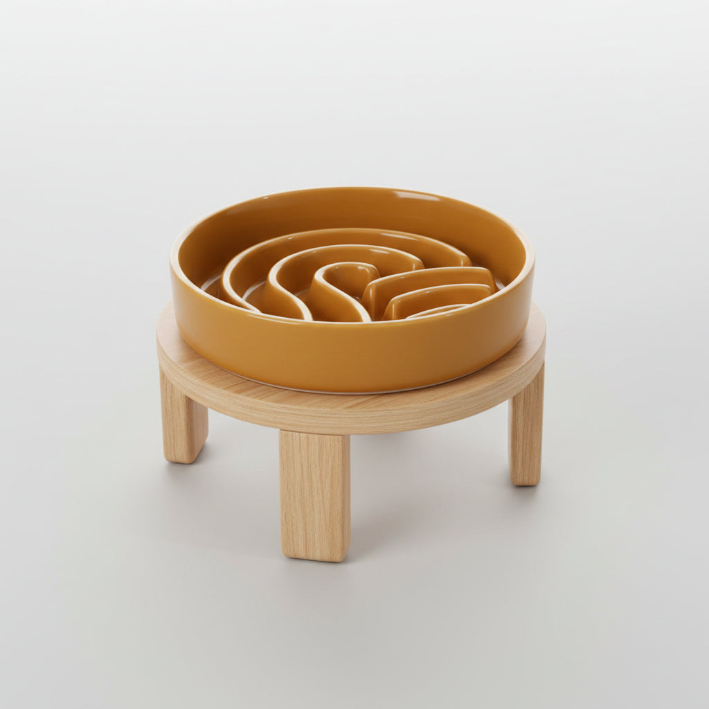 Ceramic Slow Feeder Dog Bowls