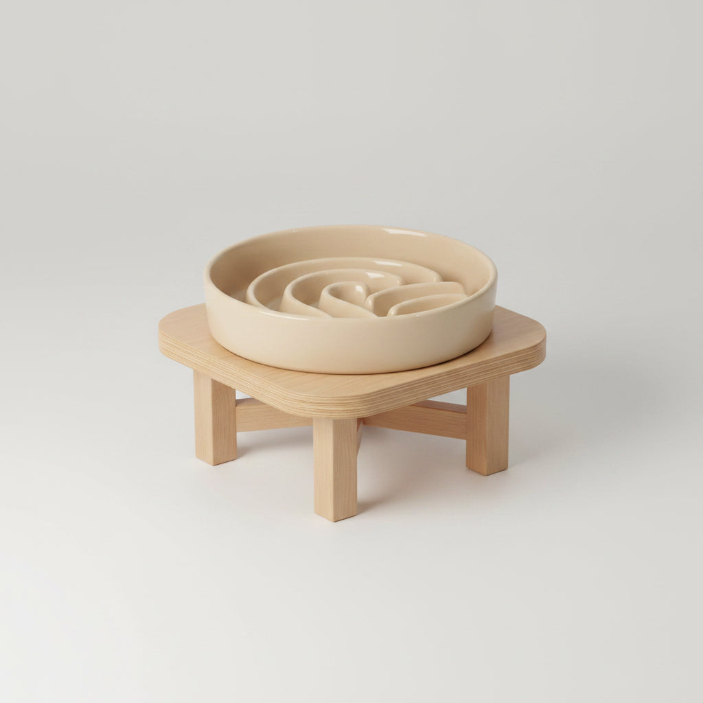 Ceramic Slow Feeder Dog Bowls
