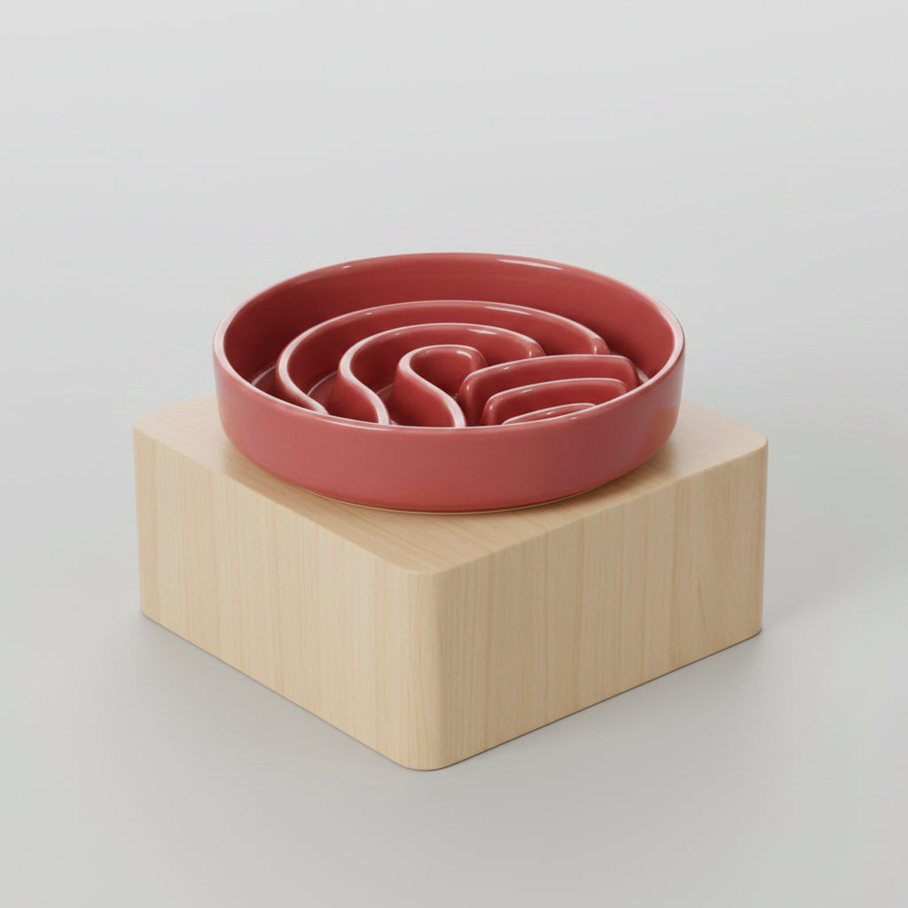 Ceramic Slow Feeder Dog Bowls