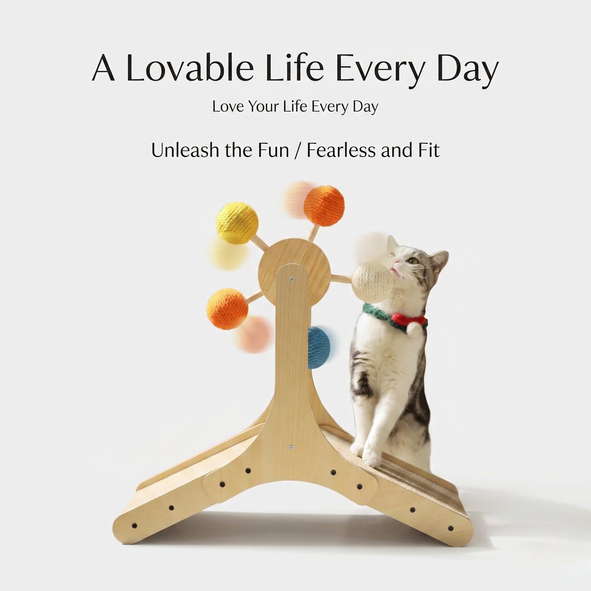 Chic Ferris Wheel Cat Scratcher