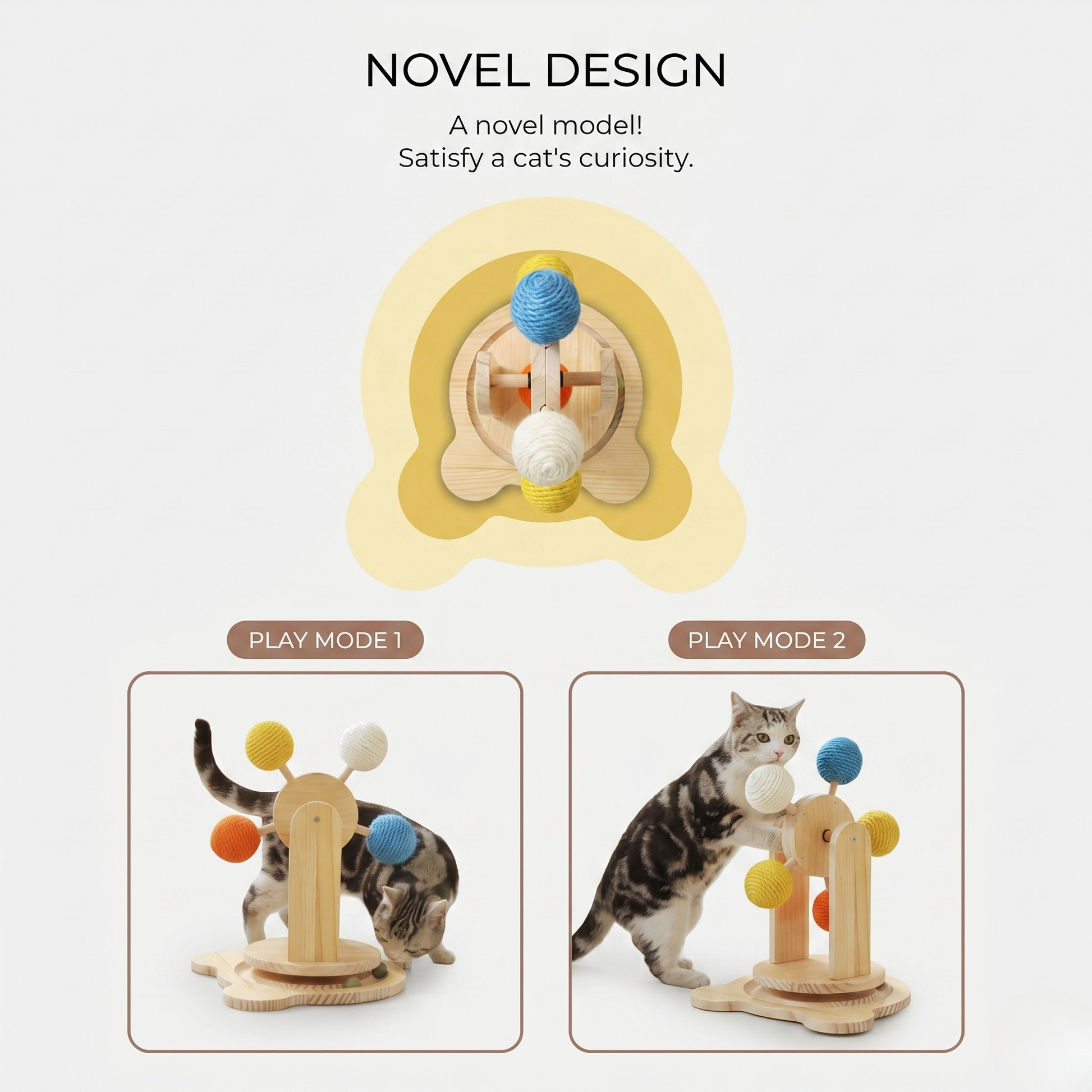 Chic Ferris Wheel Cat Scratcher