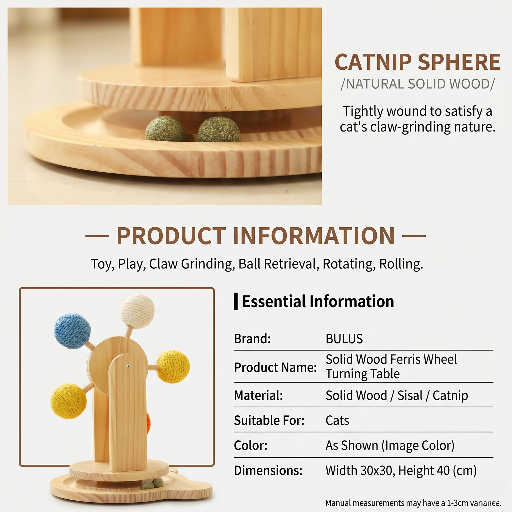 Chic Ferris Wheel Cat Scratcher