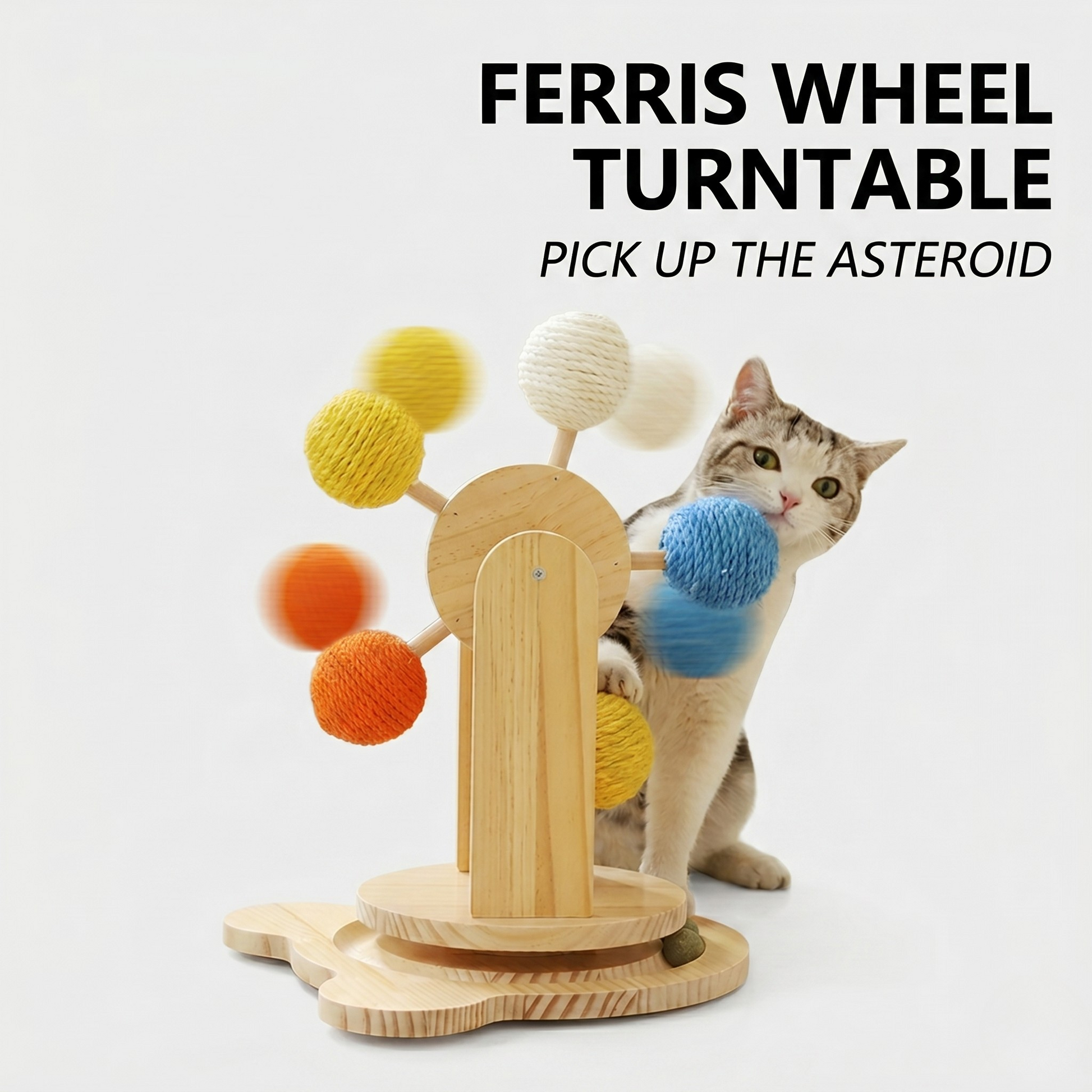 Chic Ferris Wheel Cat Scratcher