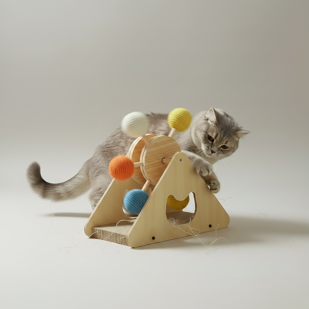 Chic Ferris Wheel Cat Scratcher
