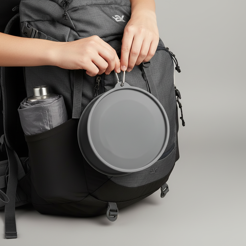 Collapsible Slow Feeder Bowl 2-In-1