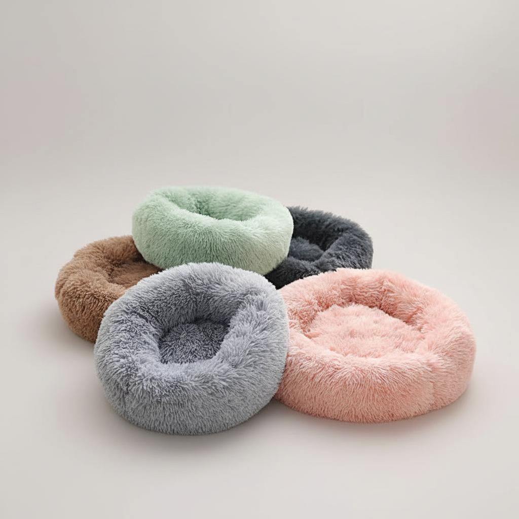 Comfort Donut Pet Bed With Raised Edges