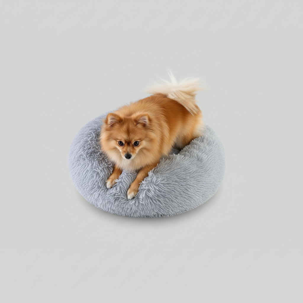 Comfort Donut Pet Bed With Raised Edges