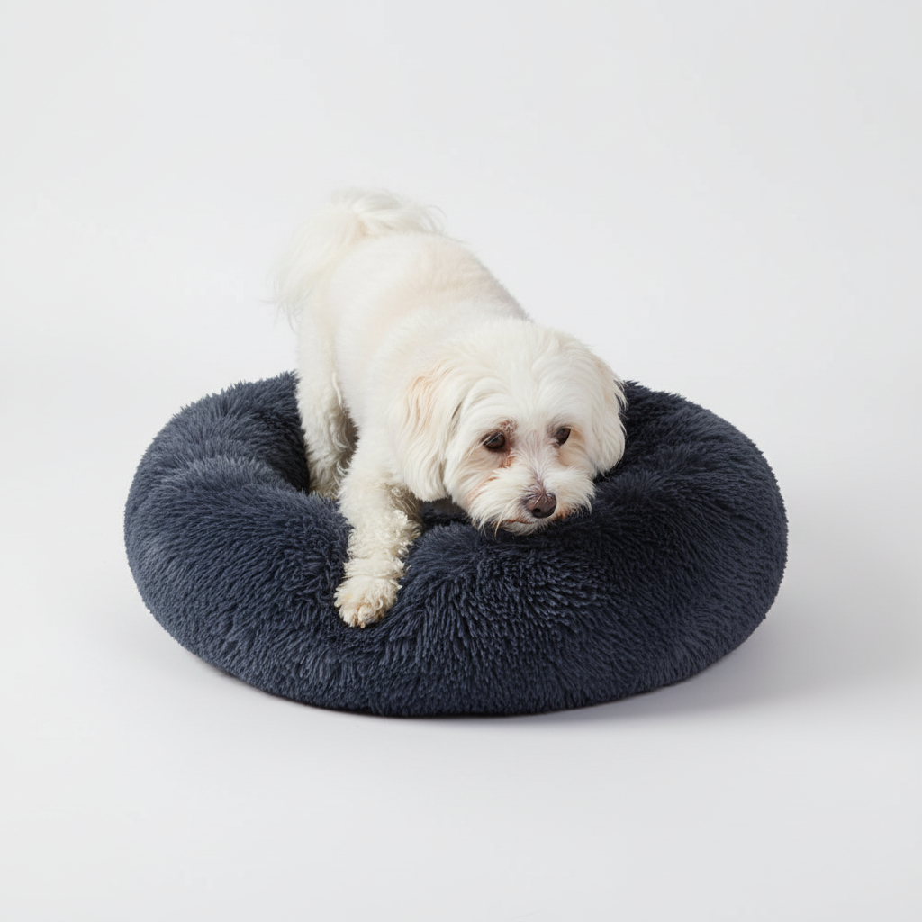 Comfort Donut Pet Bed With Raised Edges