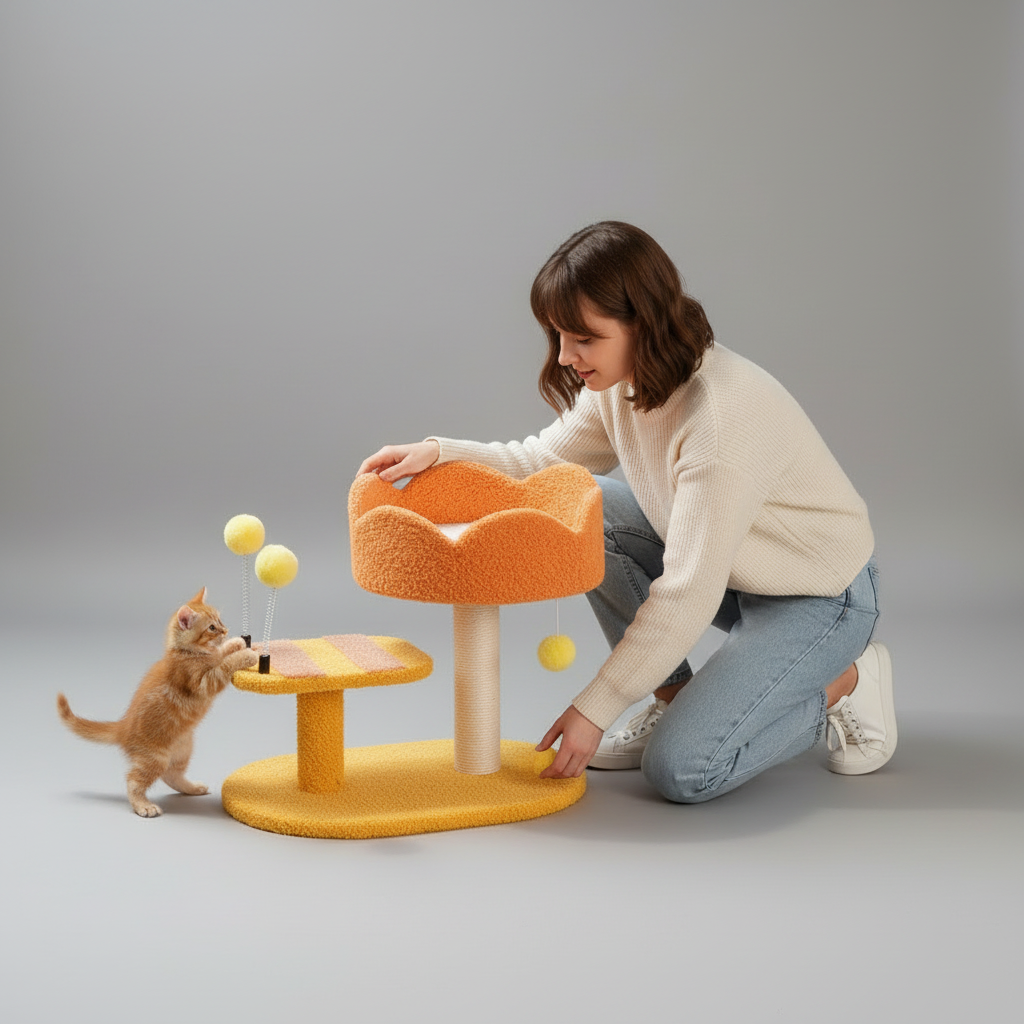 Compact Cat Activity Station