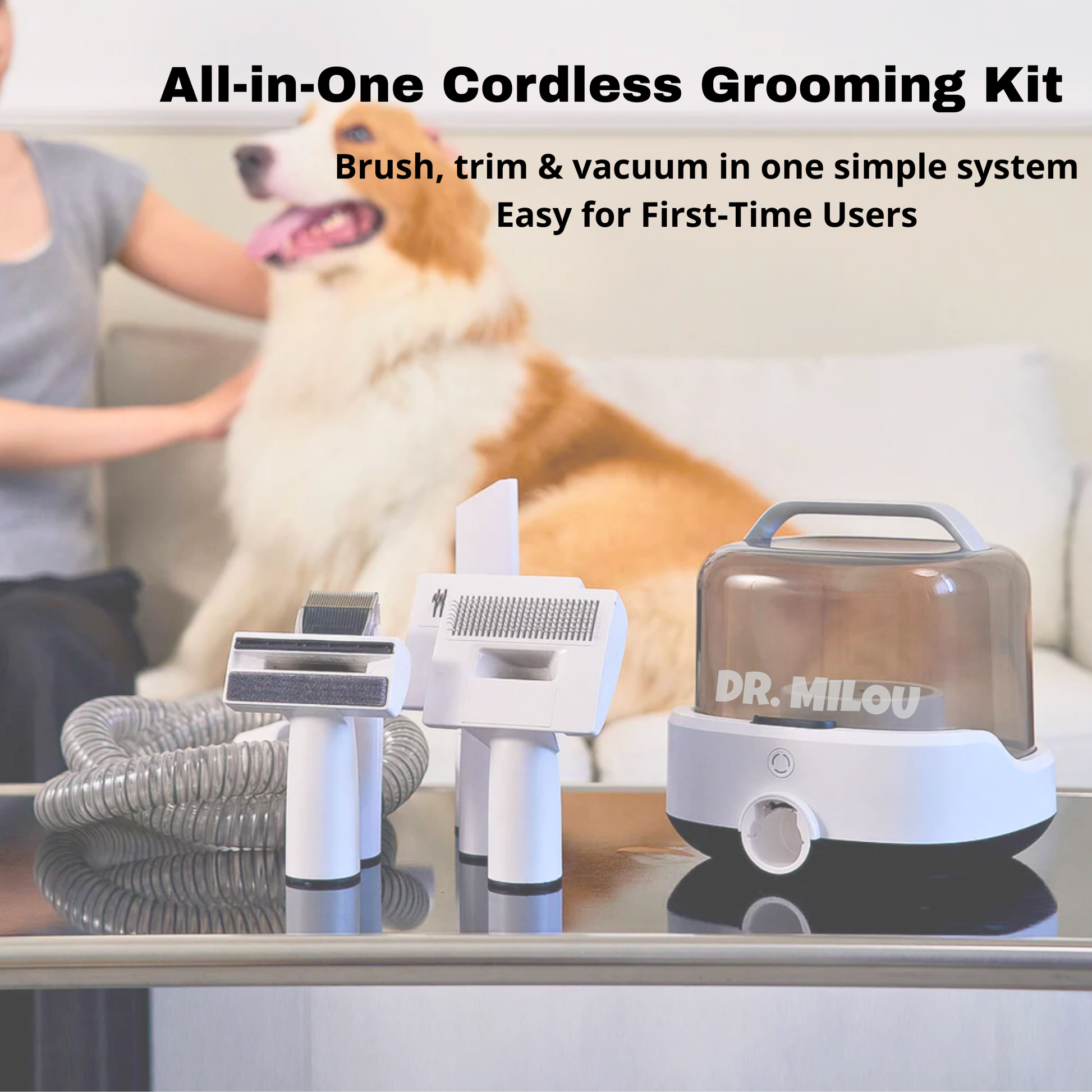 Cordless Vacuum Grooming Kit