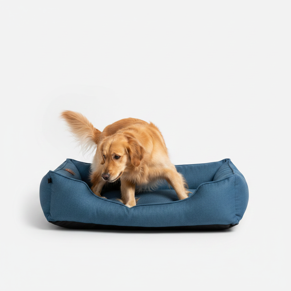 Cotton Sleeper Dog Bed Denim