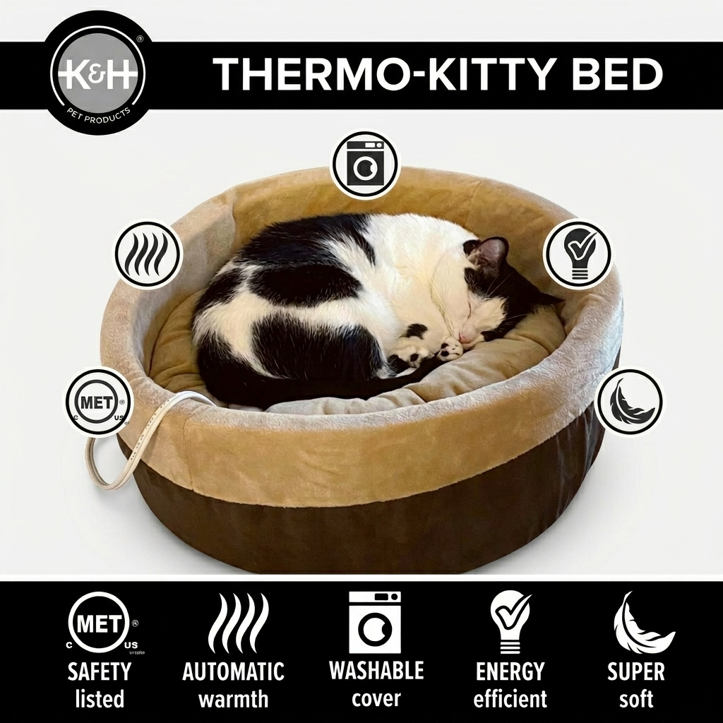 Cozy Cat Bed With Heating
