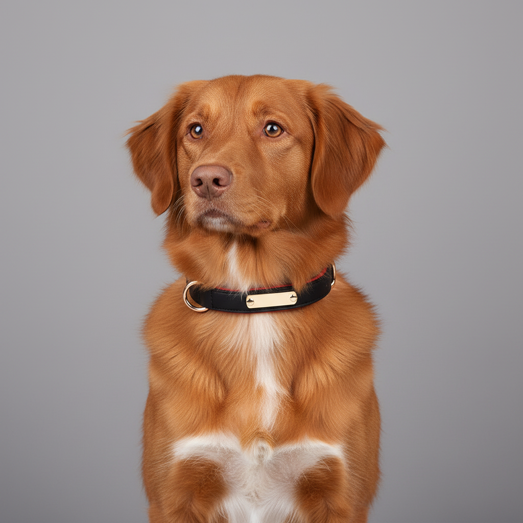 Dual D-Ring Collar With Nameplate