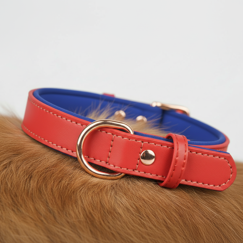 Dual D-Ring Collar With Nameplate