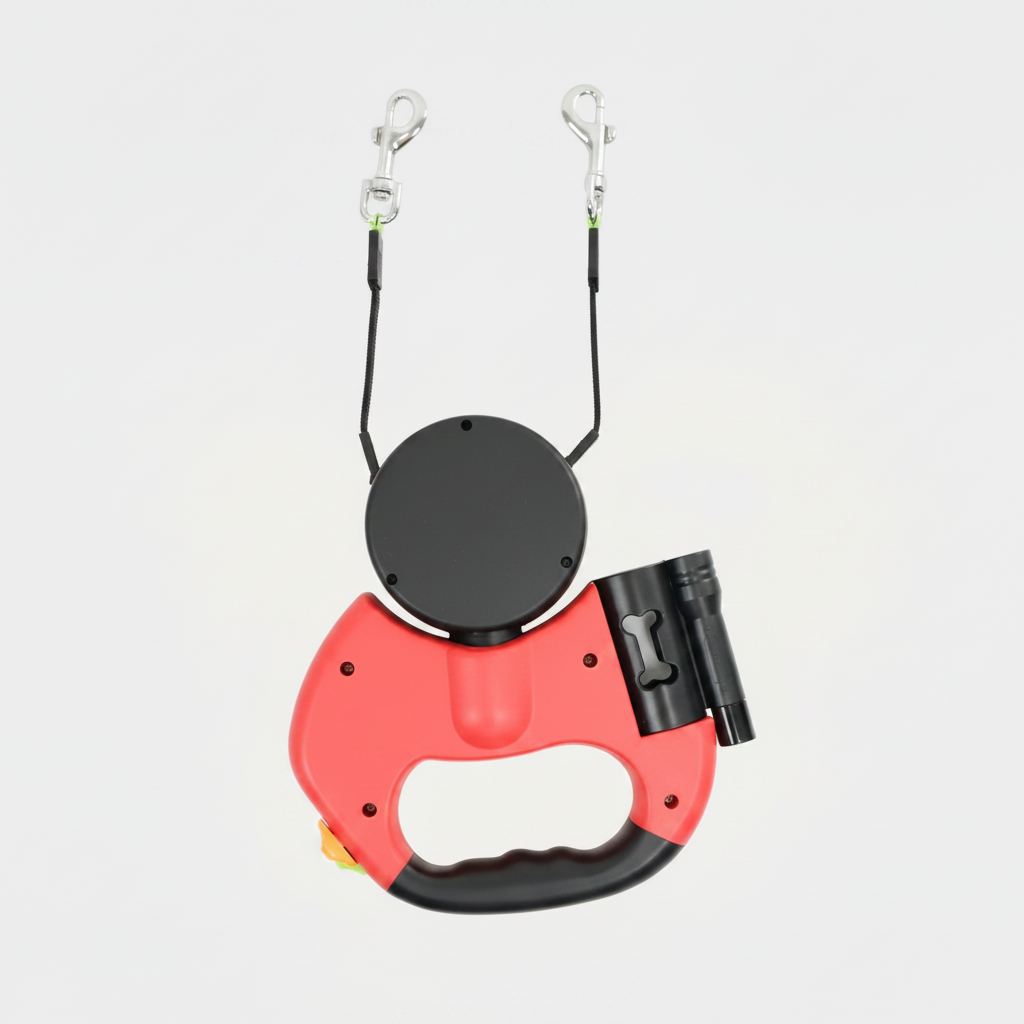 Dual Dog Leash With Anti-Tangle
