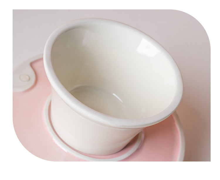 Elegant Elevated Slow Feeder Ceramic Bowl
