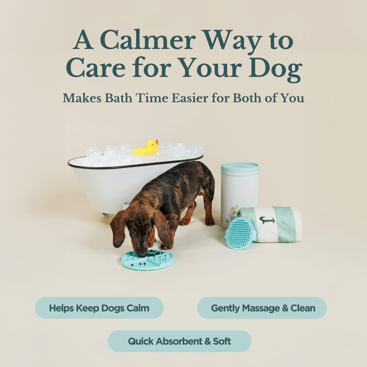 Elegant Grooming Kit with Lick Mat