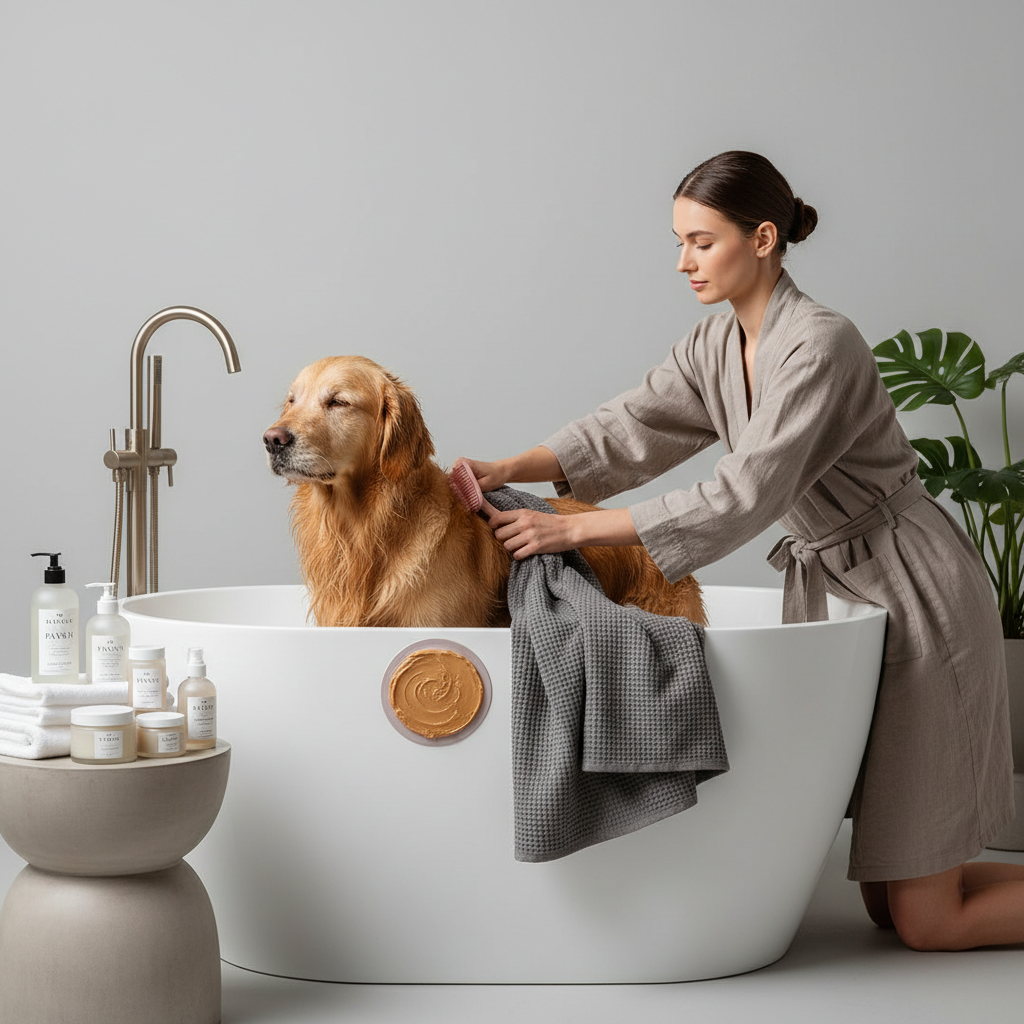 Elegant Grooming Kit with Lick Mat