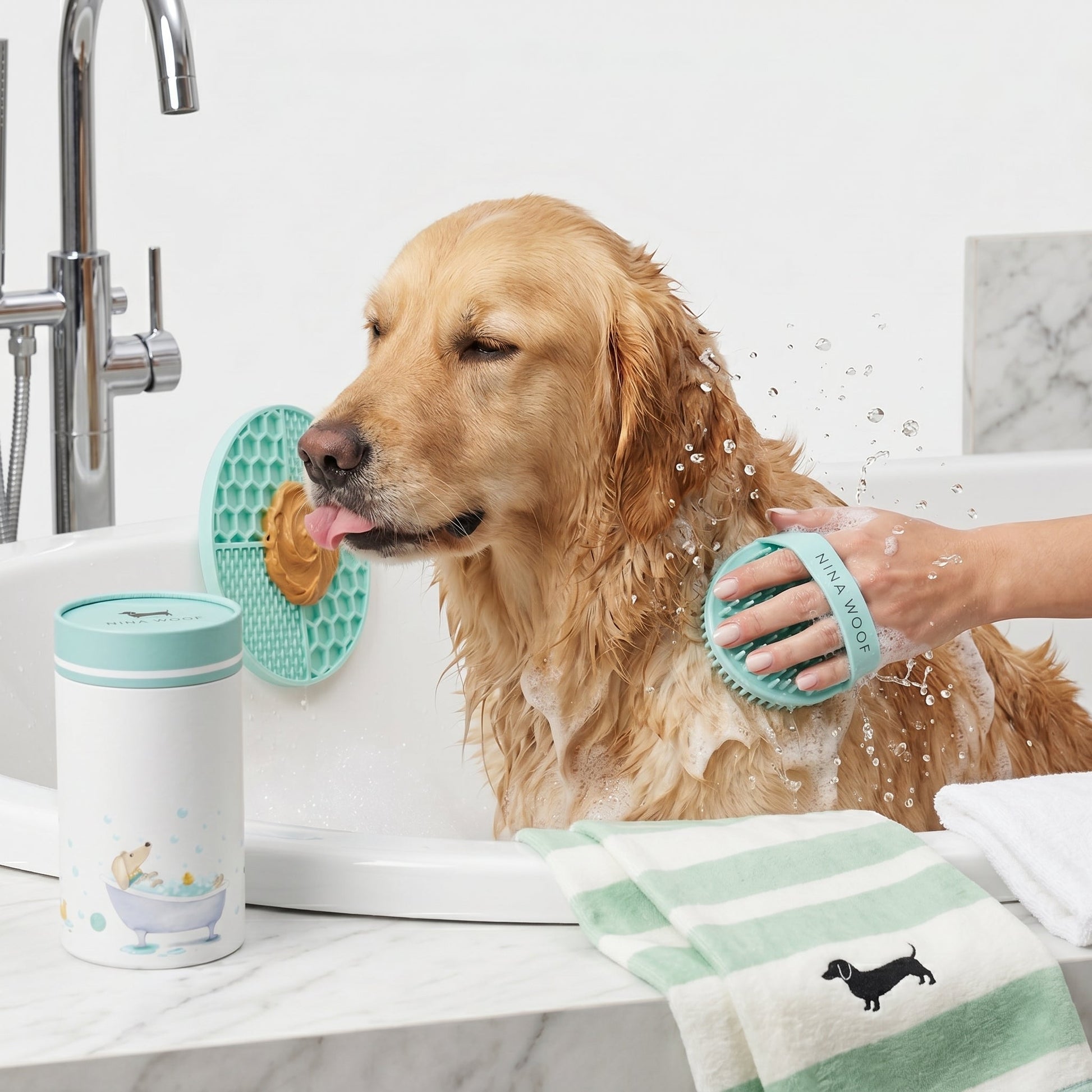 Elegant Grooming Kit with Lick Mat
