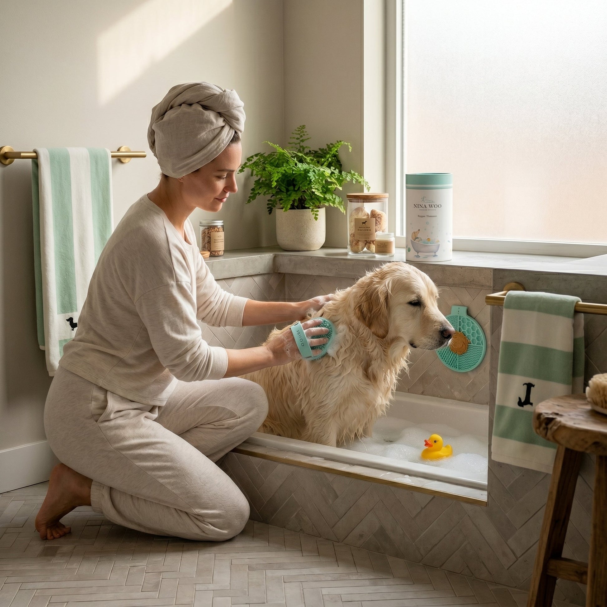 Elegant Grooming Kit with Lick Mat