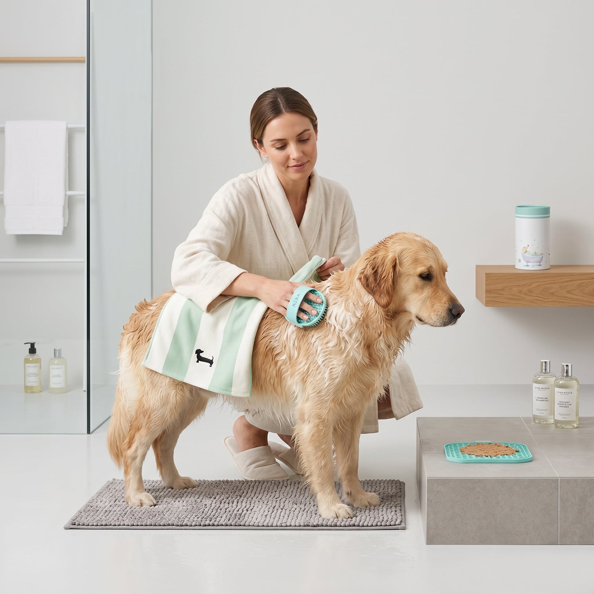 Elegant Grooming Kit with Lick Mat
