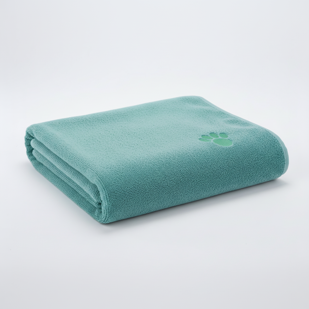 Elegant Towel With Embroidered Design