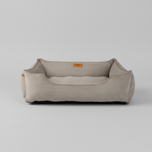 Fancy Corduroy Sleeper Dog Bed