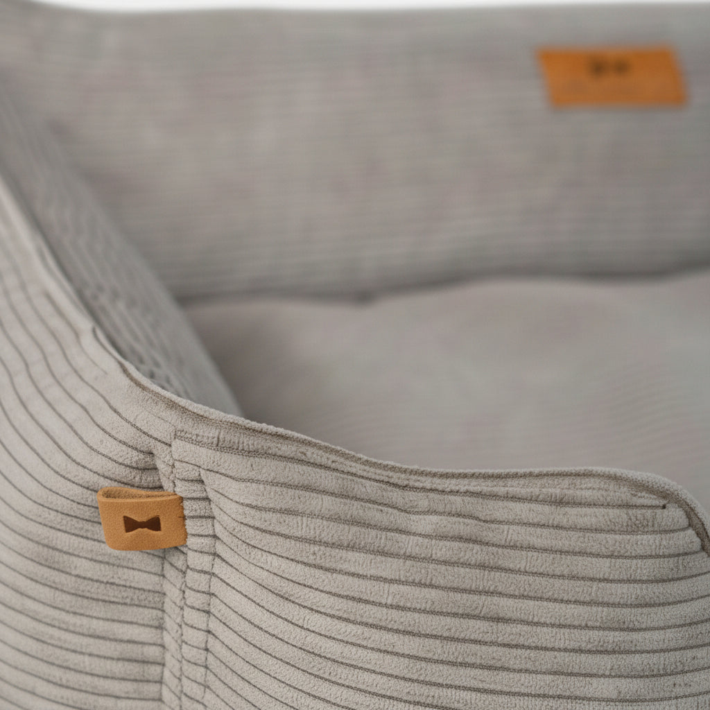 Fancy Corduroy Sleeper Dog Bed
