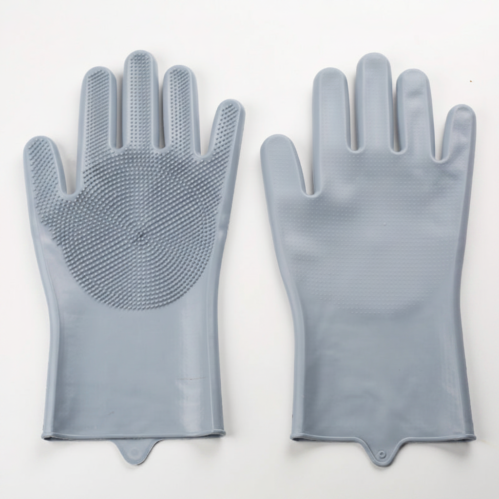 Gentle Grooming Glove With Soft Bristle Nubs