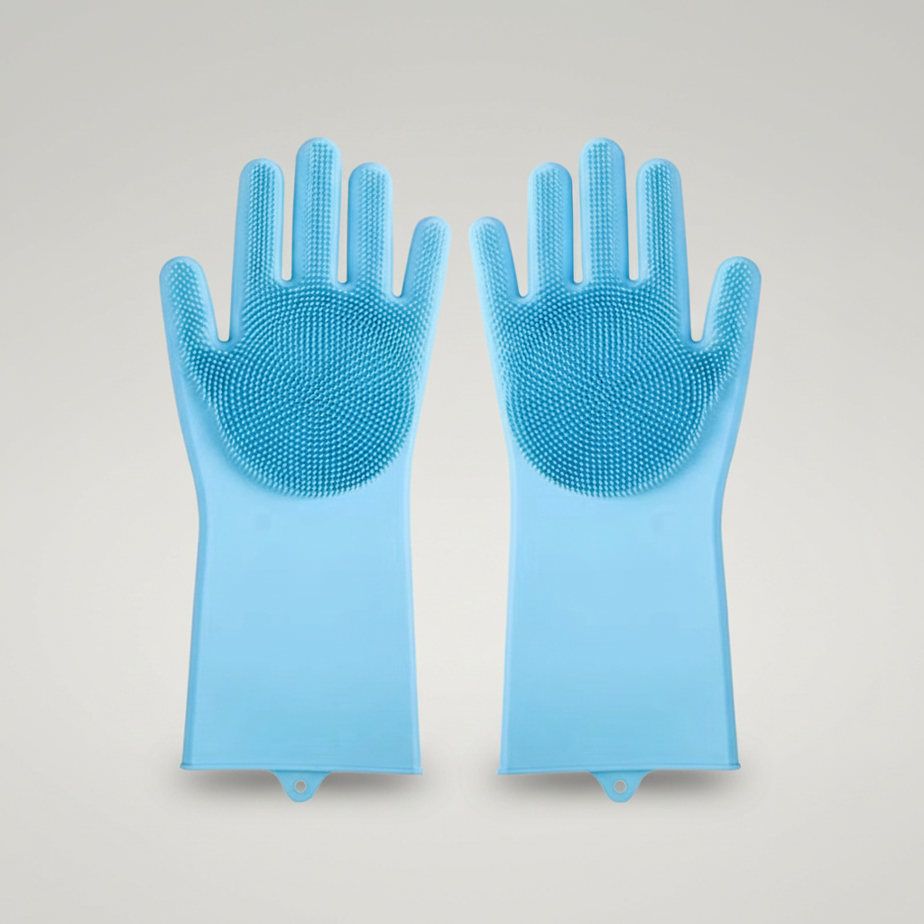 Gentle Grooming Glove With Soft Bristle Nubs