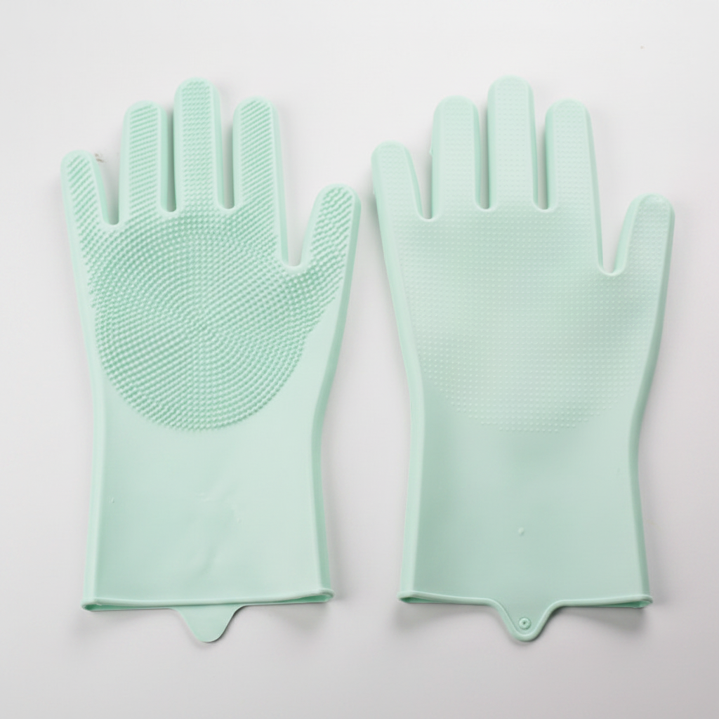 Gentle Grooming Glove With Soft Bristle Nubs
