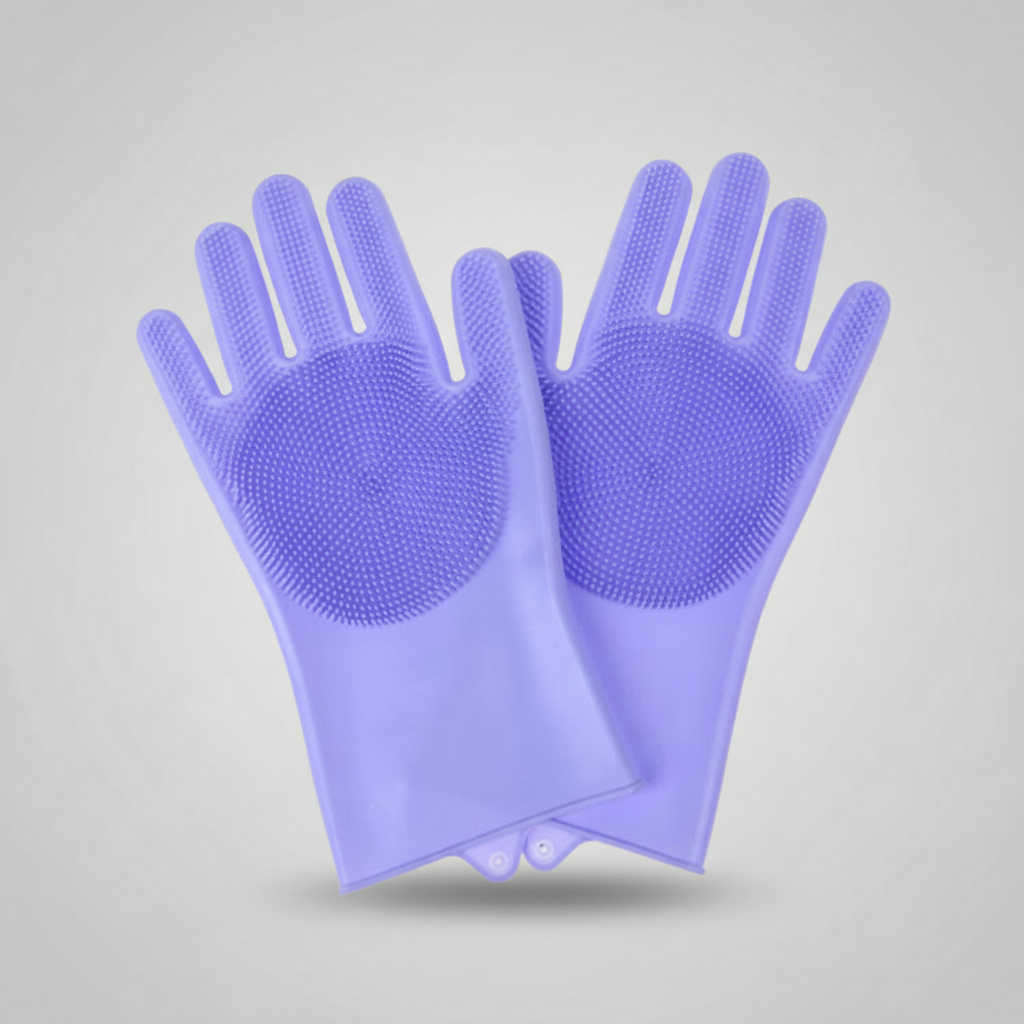 Gentle Grooming Glove With Soft Bristle Nubs