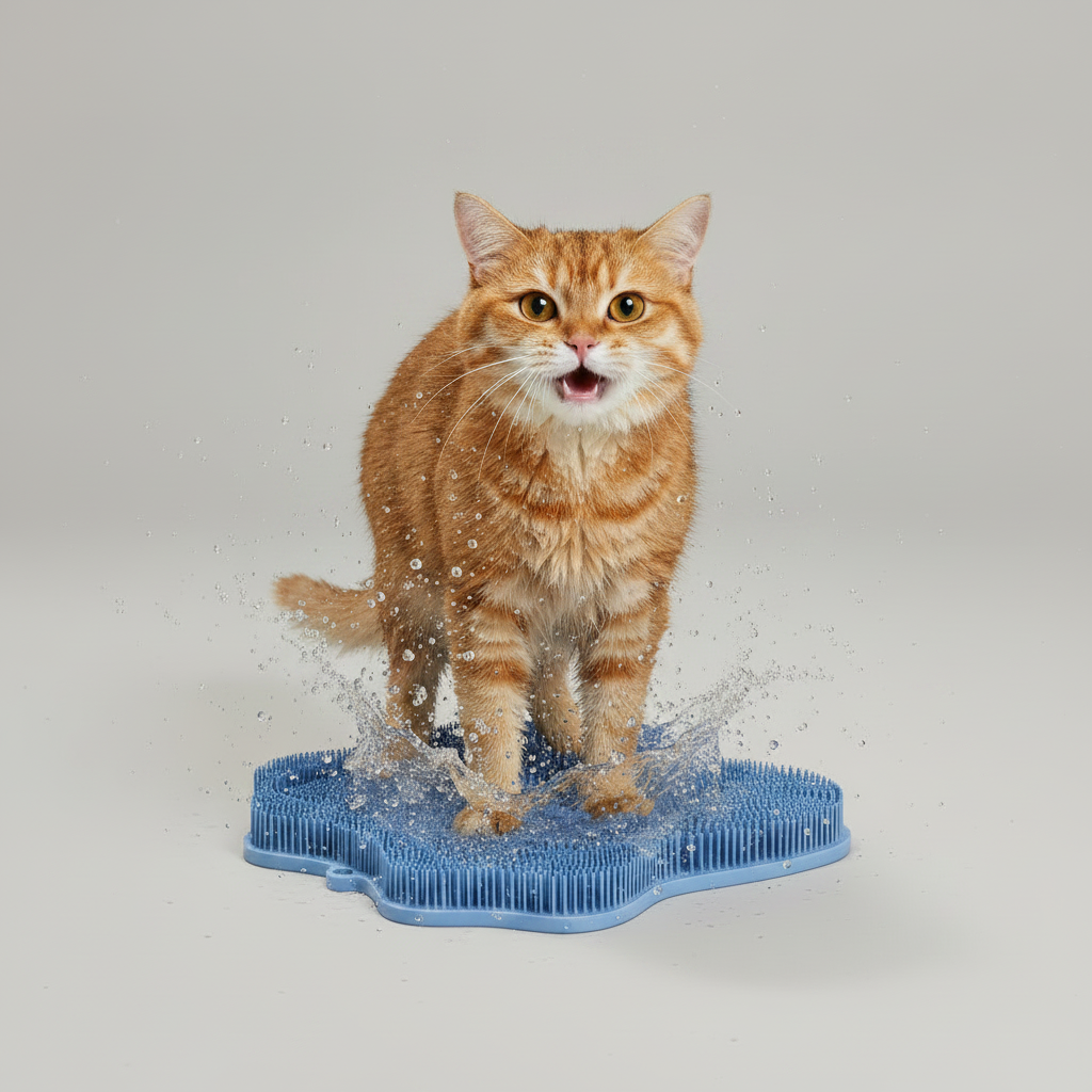 Grooming & Scratching Pad with Multi-Function Design