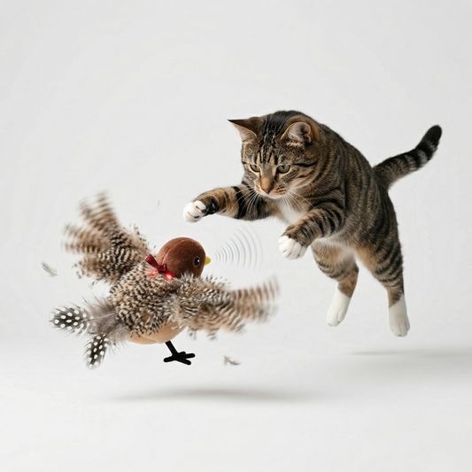 Interactive Cat Toy Flapping Wings
