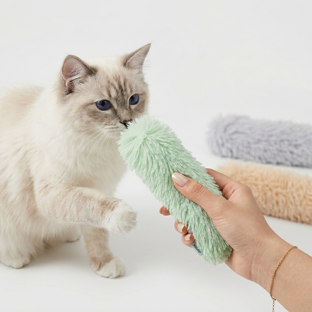 Interactive Plush Pillow With Catnip