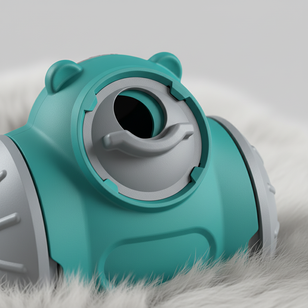Interactive Slow Feeder Toy with Adjustable Release