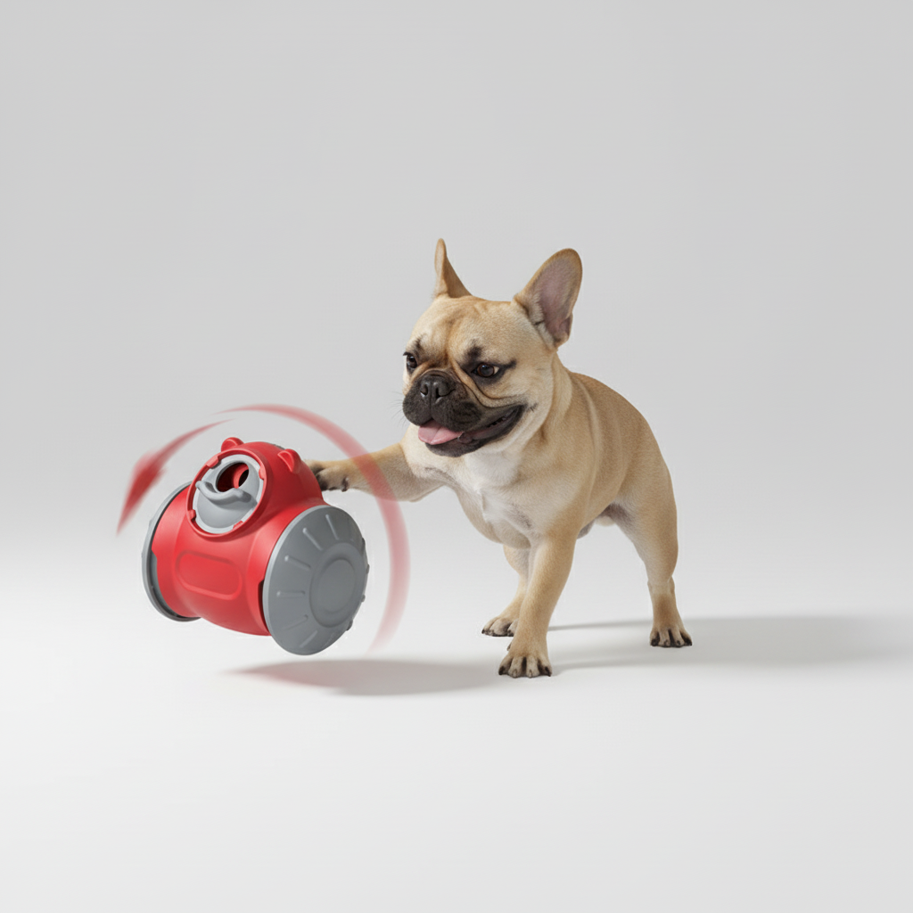 Interactive Slow Feeder Toy with Adjustable Release