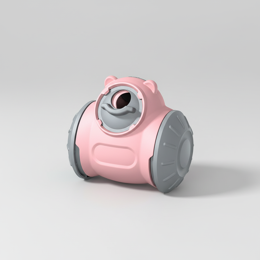 Interactive Slow Feeder Toy with Adjustable Release