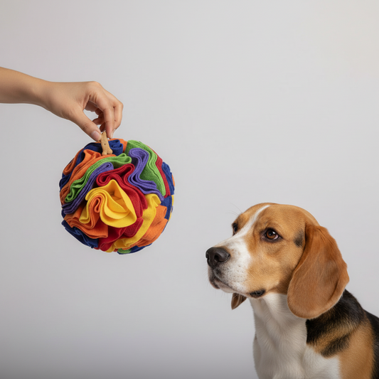 Interactive Snuffle Ball With Slow Feeding