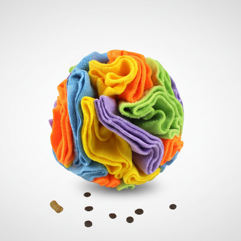Interactive Snuffle Ball With Slow Feeding