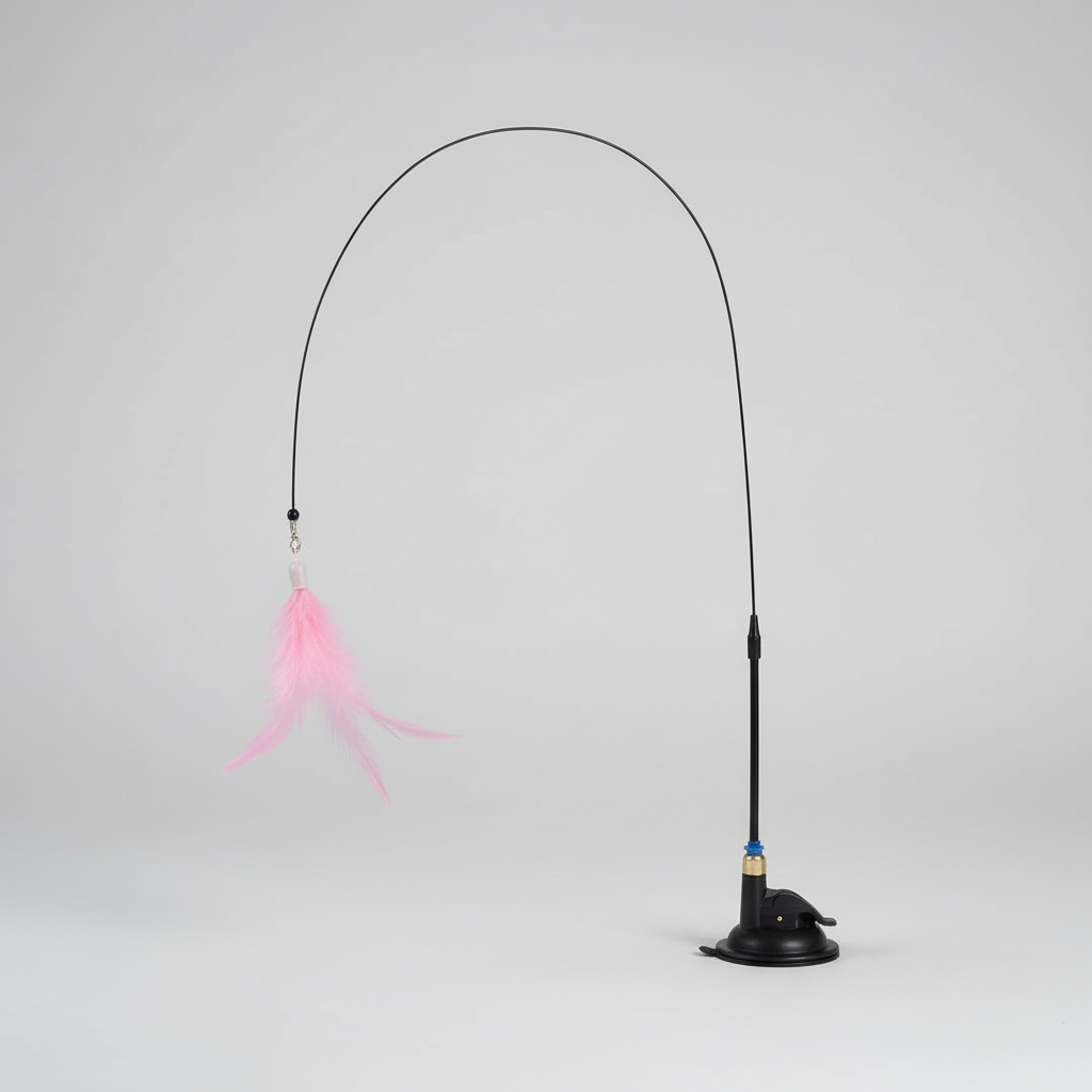 Interactive Teaser Wand With Feather Lure
