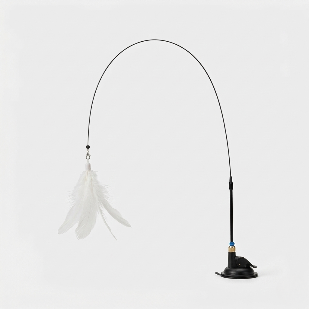Interactive Teaser Wand With Feather Lure