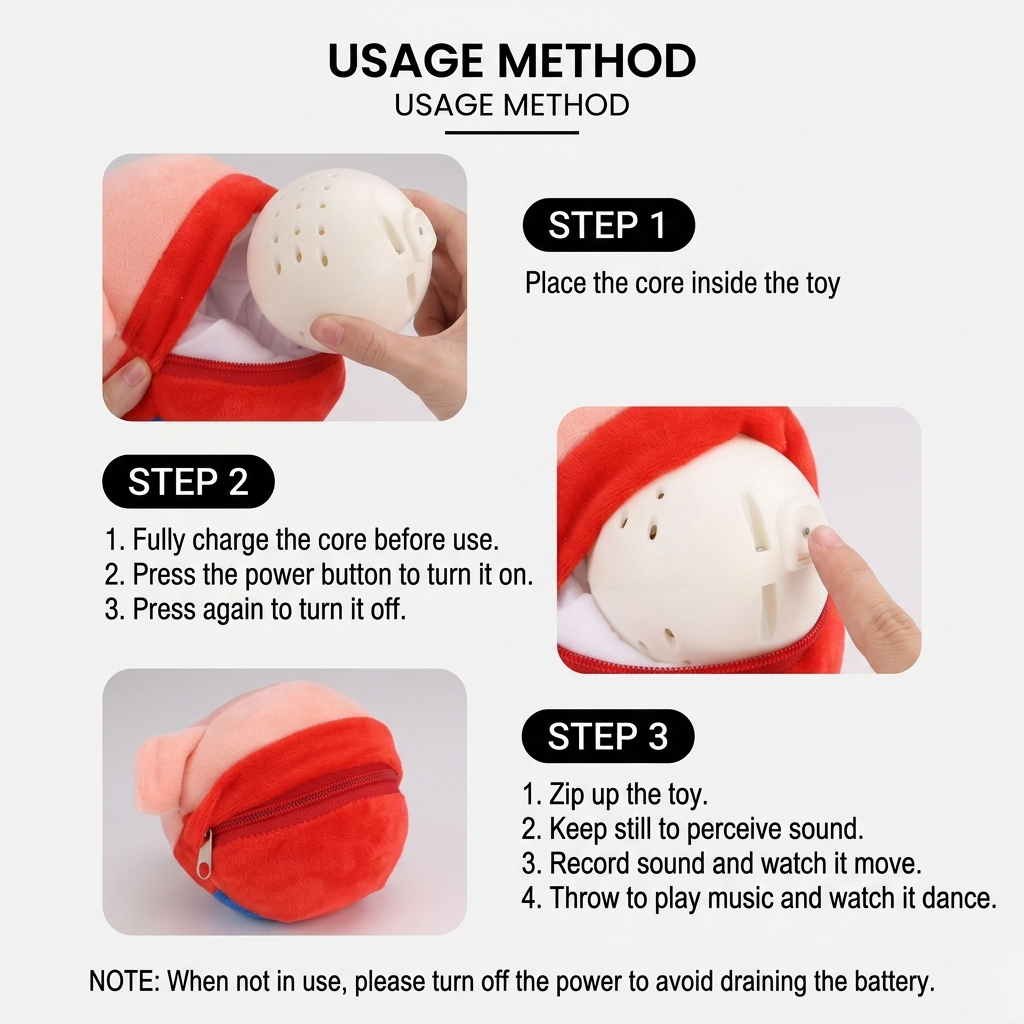 Interactive Toy Ball Pig
