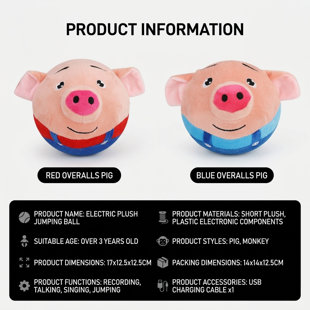 Interactive Toy Ball Pig