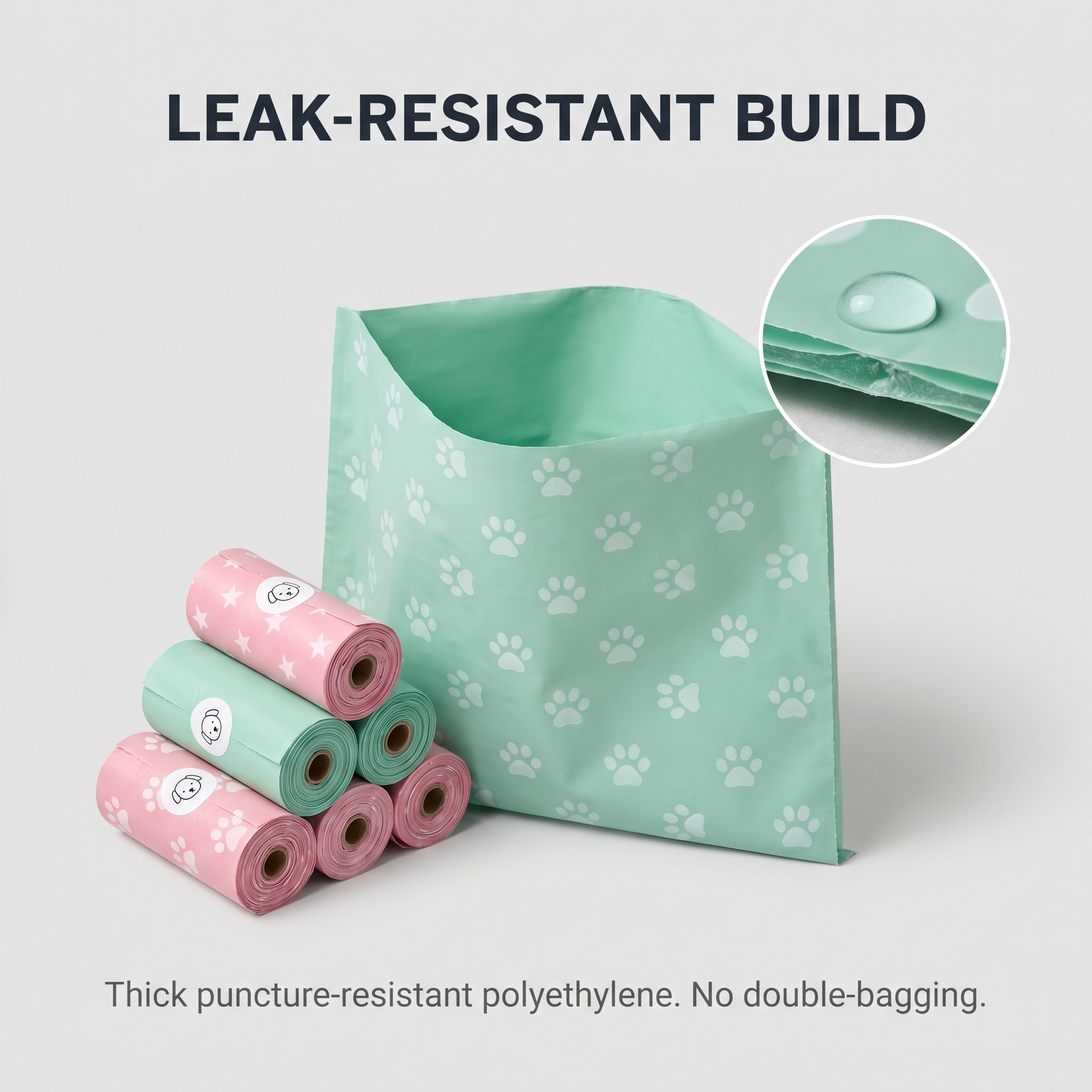 Leak-Resistant Waste Bag Kit